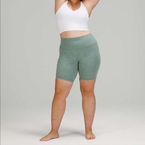 Lululemon align short 8 inch Heathered tidewater teal